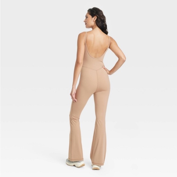 JoyLab Flare Leg Sleeveless Bodysuit Unitard Jumpsuit One-Piece M L XL NWT - Picture 3 of 14